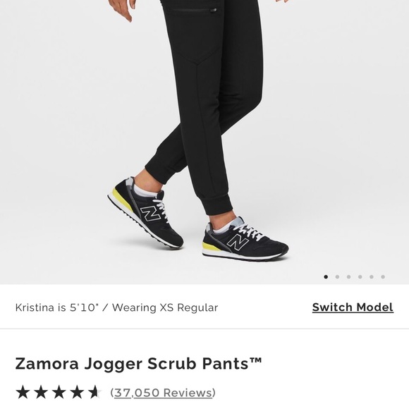 Figs Zamora Jogger Scrubs Black Medium - Picture 2 of 3